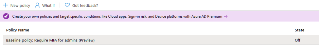 Cloud School Docs - image 4 - How to disable MFA for Azure AD Administrators