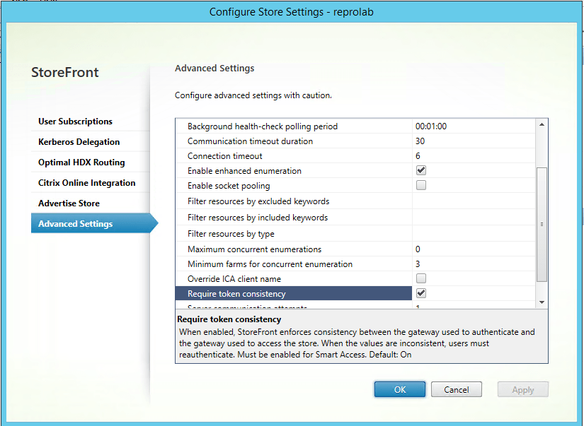 How to resolve Citrix Storefront error "Gateway data from the request and the authentication token are not matching" 1 Cloud School Docs - citrix storefont -