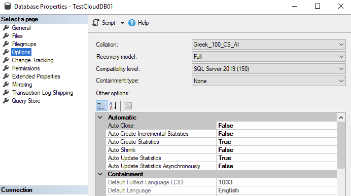 How to set or change the SQL Server collation 1 Cloud School Docs - image 10 -