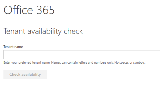 How to check if an Office 365 tenant domain name is available 1 Cloud School Docs - image 4 -