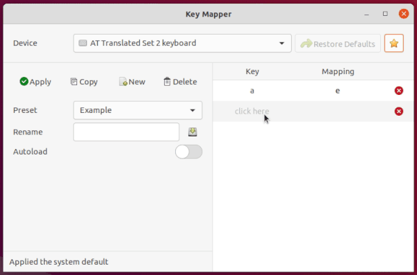 How to change keyboard mappings in Linux and Windows 1 Cloud School Docs - key mapper -