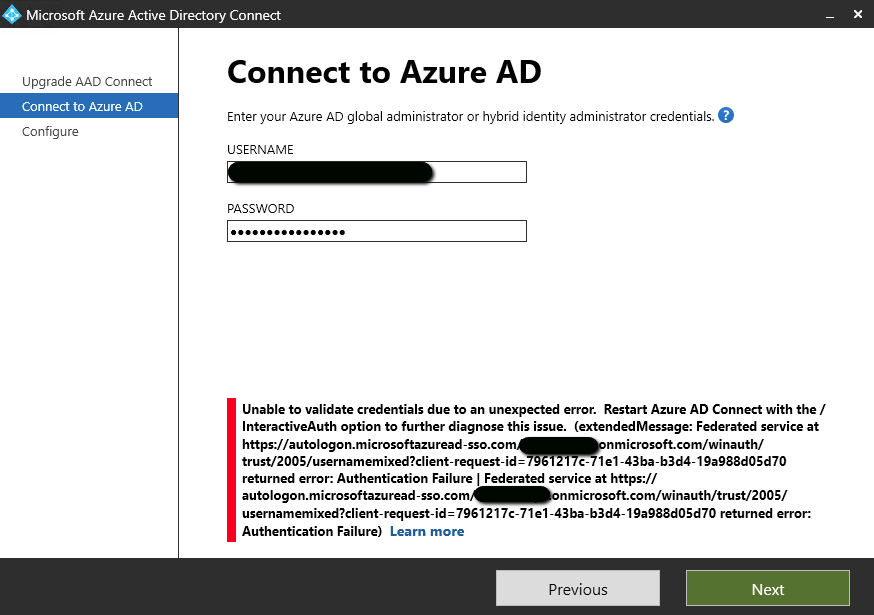 Troubleshoot Azure AD Connect upgrade issues 1 Troubleshoot Azure AD Connect upgrade issues