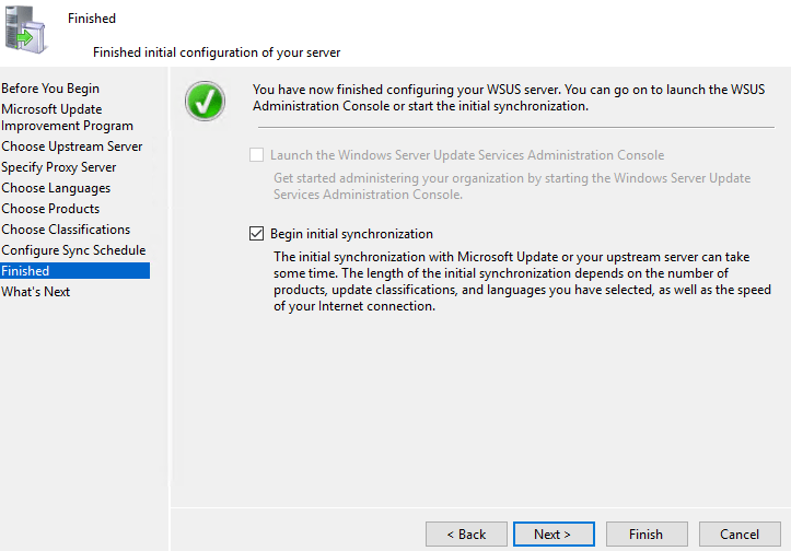How to configure a WSUS standalone server 15 Cloud School Docs - image 47 -