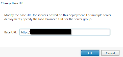 Change Citrix Storefront Base URL