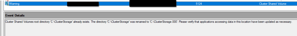 Cluster Shared Volumes root directory 'C:ClusterStorage' already exists 1 Cloud School Docs - image 19 -