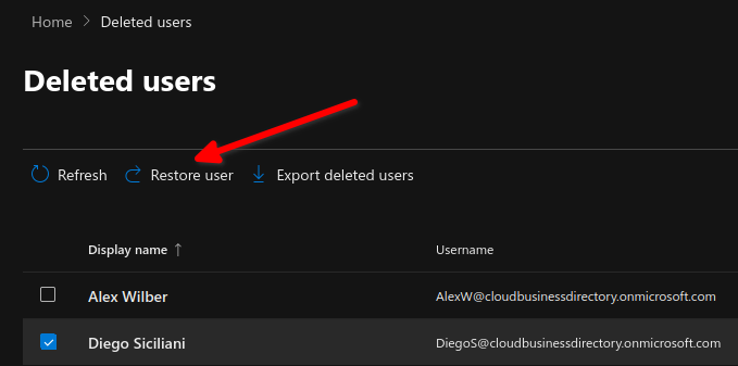 How to delete and restore Microsoft 365 users 2 Cloud School Docs - image 37 -