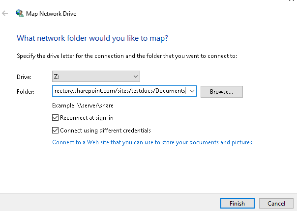 How to add Sharepoint Online and Onedrive for Business as Windows mapped drive 4 Cloud School Docs - image 73 -