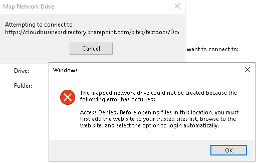 How to add Sharepoint Online and Onedrive for Business as Windows mapped drive 6 Cloud School Docs - image 75 -