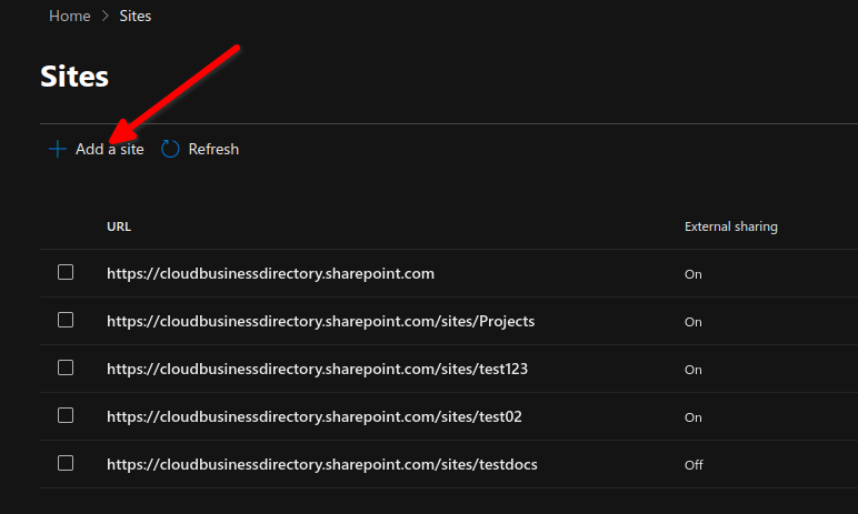 How to create resource mailboxes and Sharepoint sites in Microsoft 365 admin center 5 Cloud School Docs - image 4 -