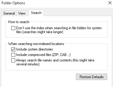 How to resolve Windows search and indexing issues 7 Cloud School Docs - image 46 -
