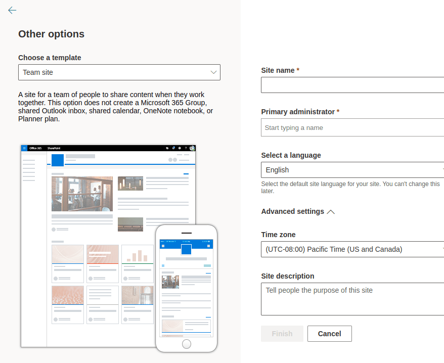 How to create resource mailboxes and Sharepoint sites in Microsoft 365 admin center 7 Cloud School Docs - image 6 -
