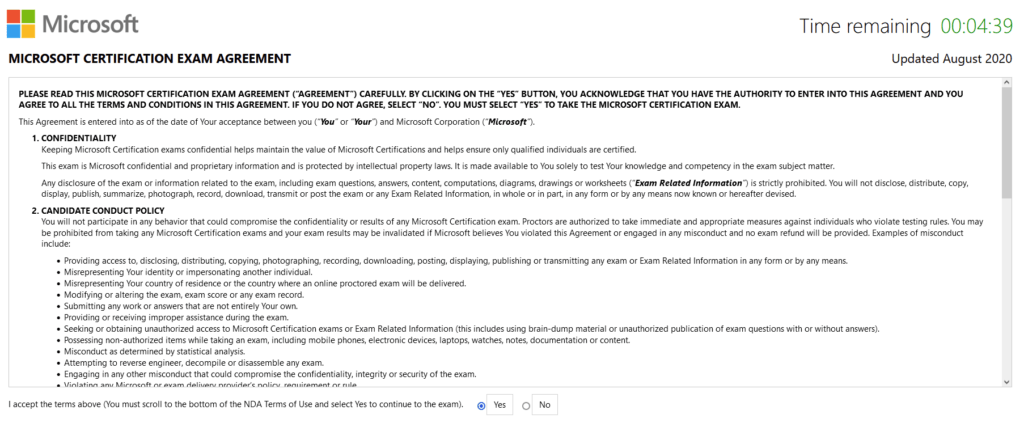 How to run the Microsoft certification exam sandbox 1 Cloud School Docs - image 88 -