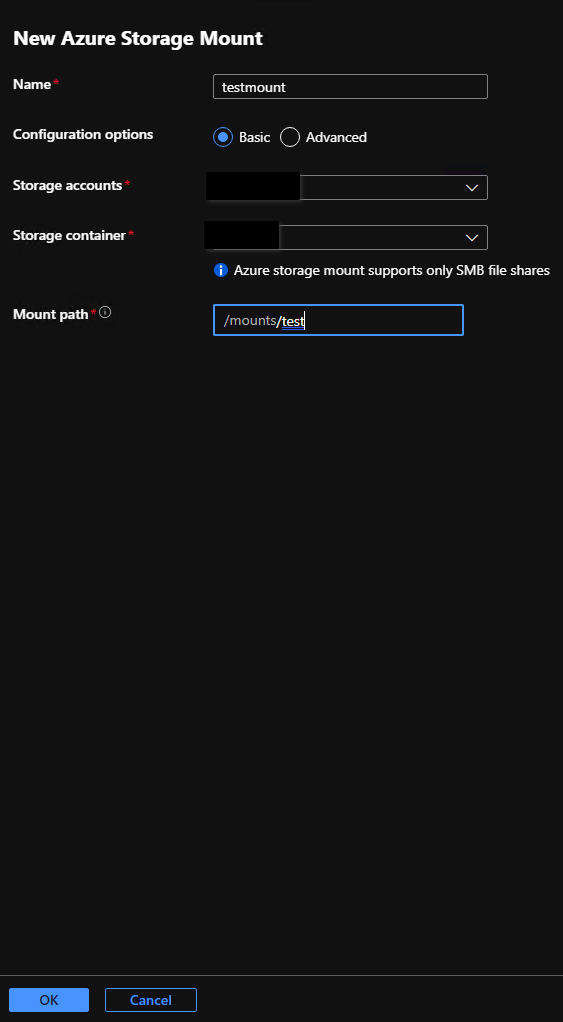 How to mount Azure Storage as a local share in Azure App Service 3 How to mount Azure Storage as a local share in Azure App Service