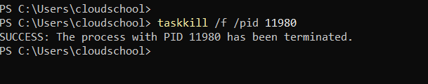 How to forcefully kill a process in Windows and Linux 2 Cloud School Docs - image 9 -