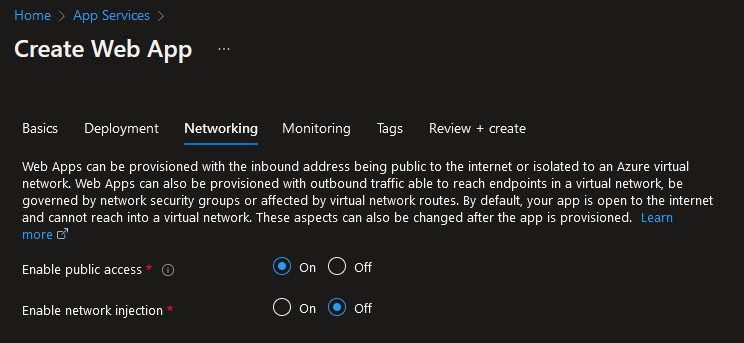 How to integrate Azure App Service with Azure Virtual Network 1 Cloud School Docs - image 19 -