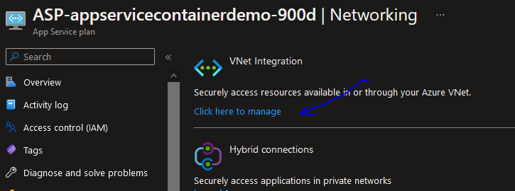 How to integrate Azure App Service with Azure Virtual Network 7 Cloud School Docs - image 25 -