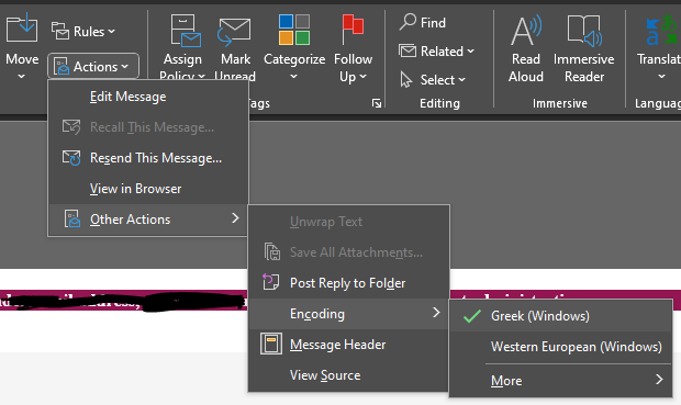 Strange characters in Outlook read receipts 4 Cloud School Docs - image 10 -