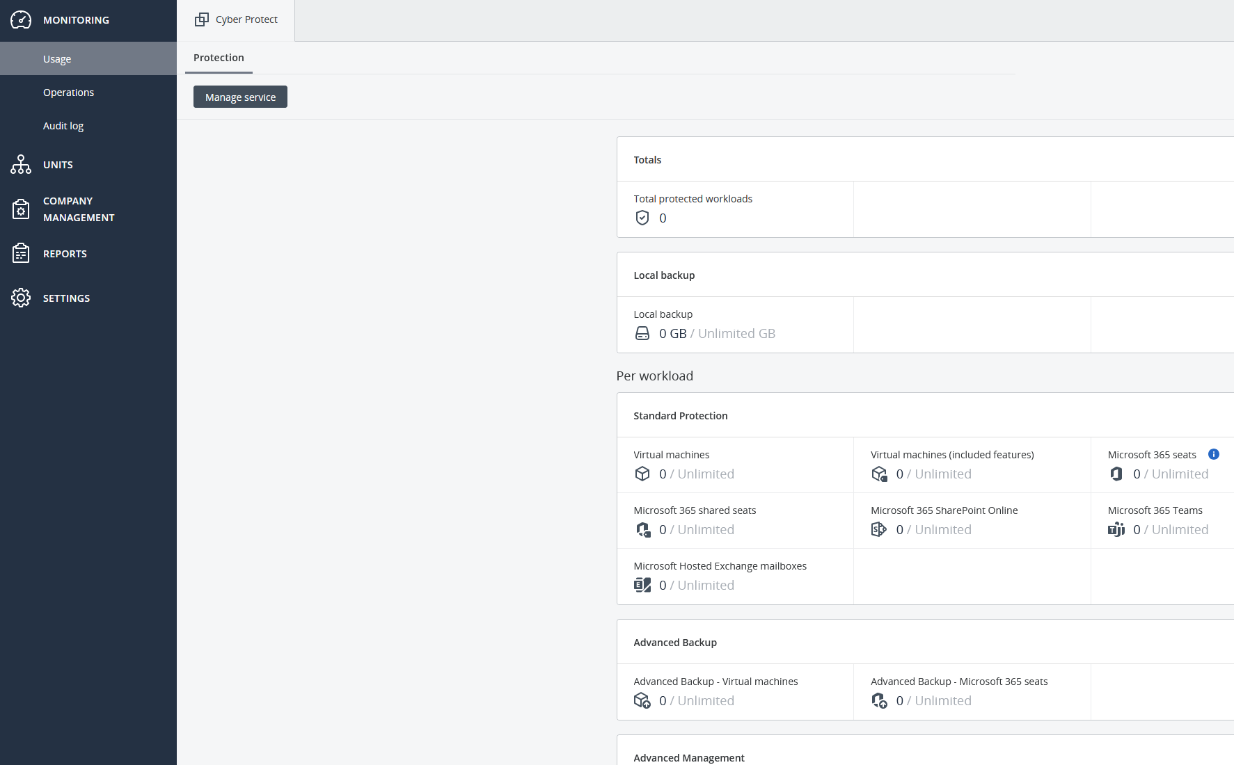 Cloud School Docs - Acronis DR 2 Manage Account Options -