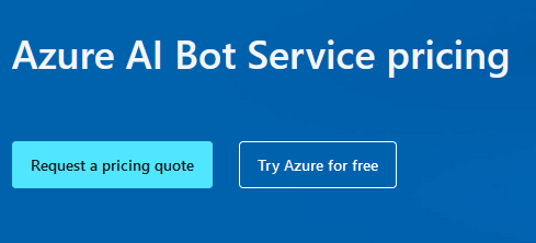 Azure Bot Service Pricing